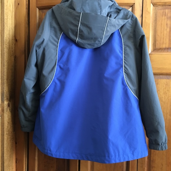 Lands End 3 in 1 Squall Jacket L Blue Gray - Picture 5 of 5